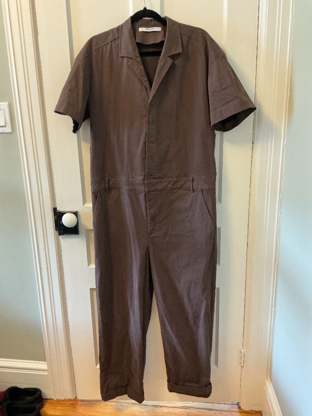 Smash + Tess Radical Button Up Boilersuit in Vintage Brown (unisex)